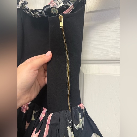 Loveshackfancy Sanam Dress in Painted Mime size 2 in Black Flora $395 - Picture 3 of 7